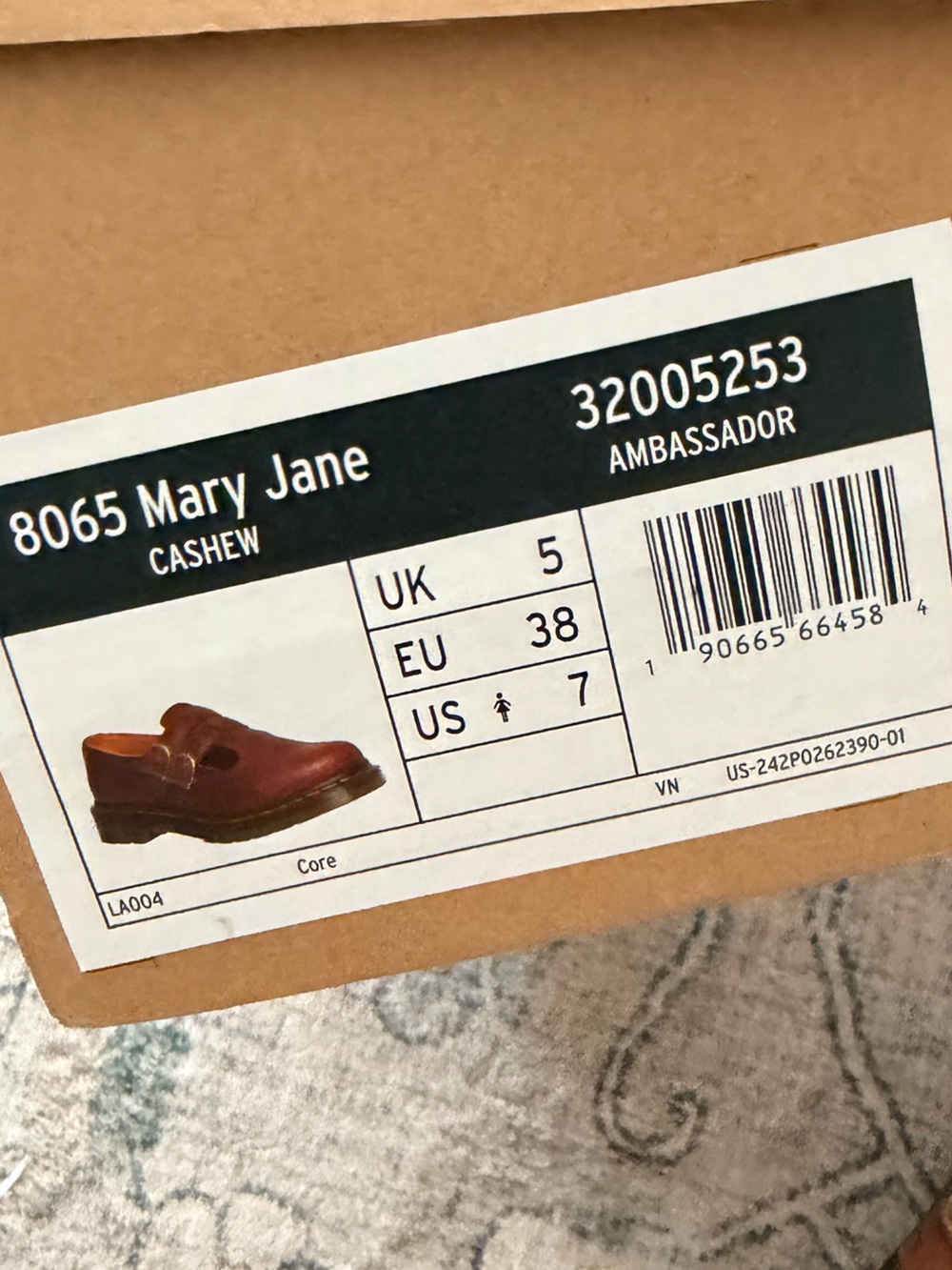 Dr. Martens MaryJane Ambassador size 7 ladies Brown/Tan Leather Shoes - Picture 5 of 5